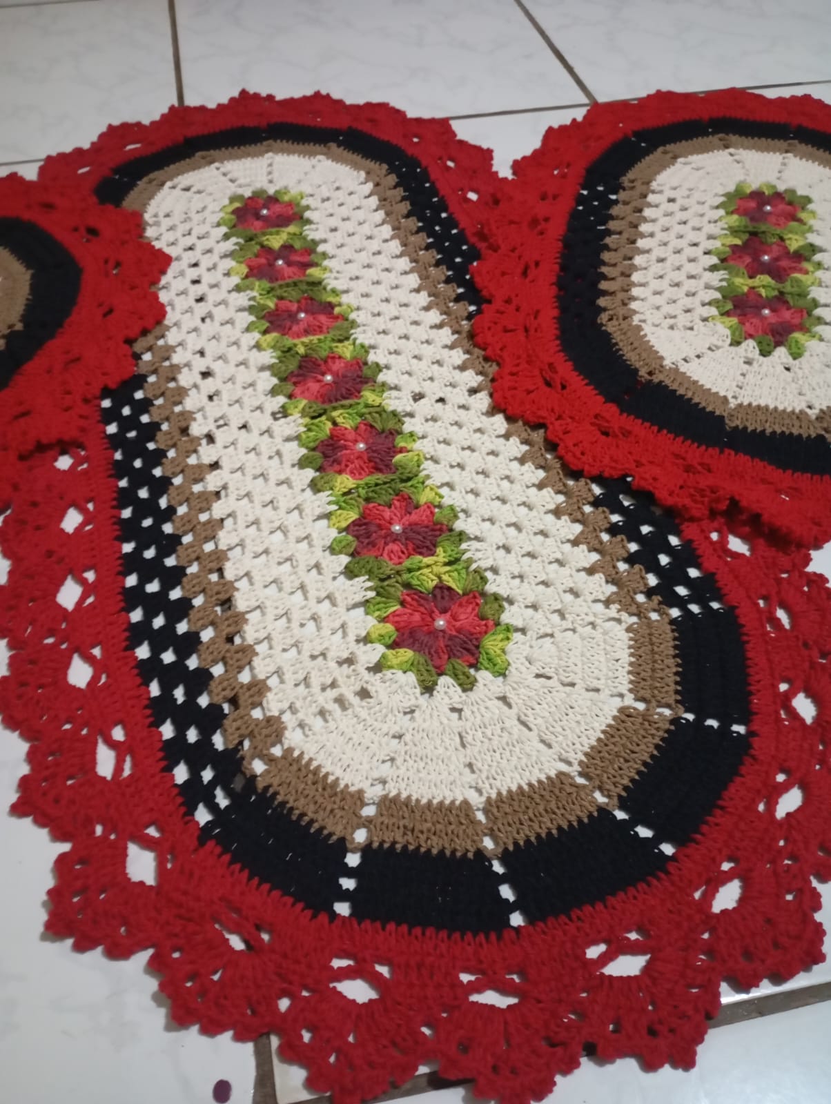 Jogo de cozinha floral - Imagem 2