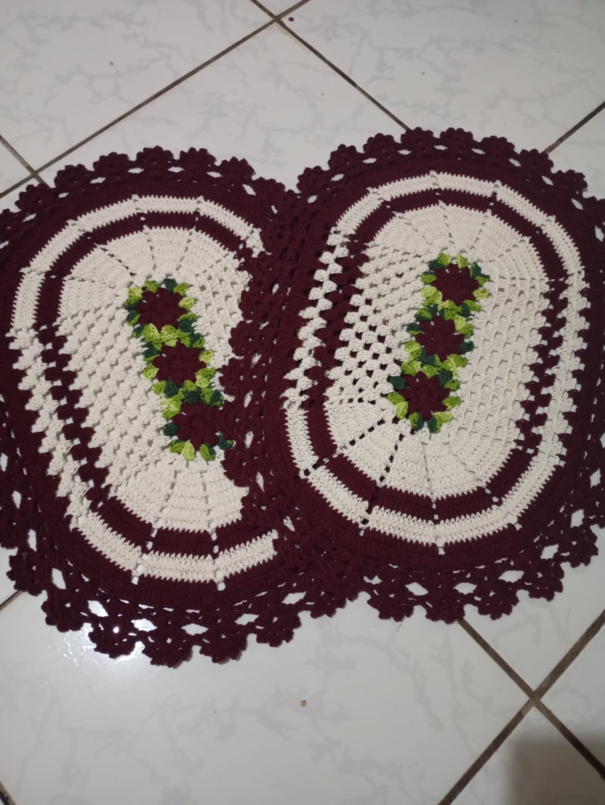 Par de tapete floral - Imagem 2