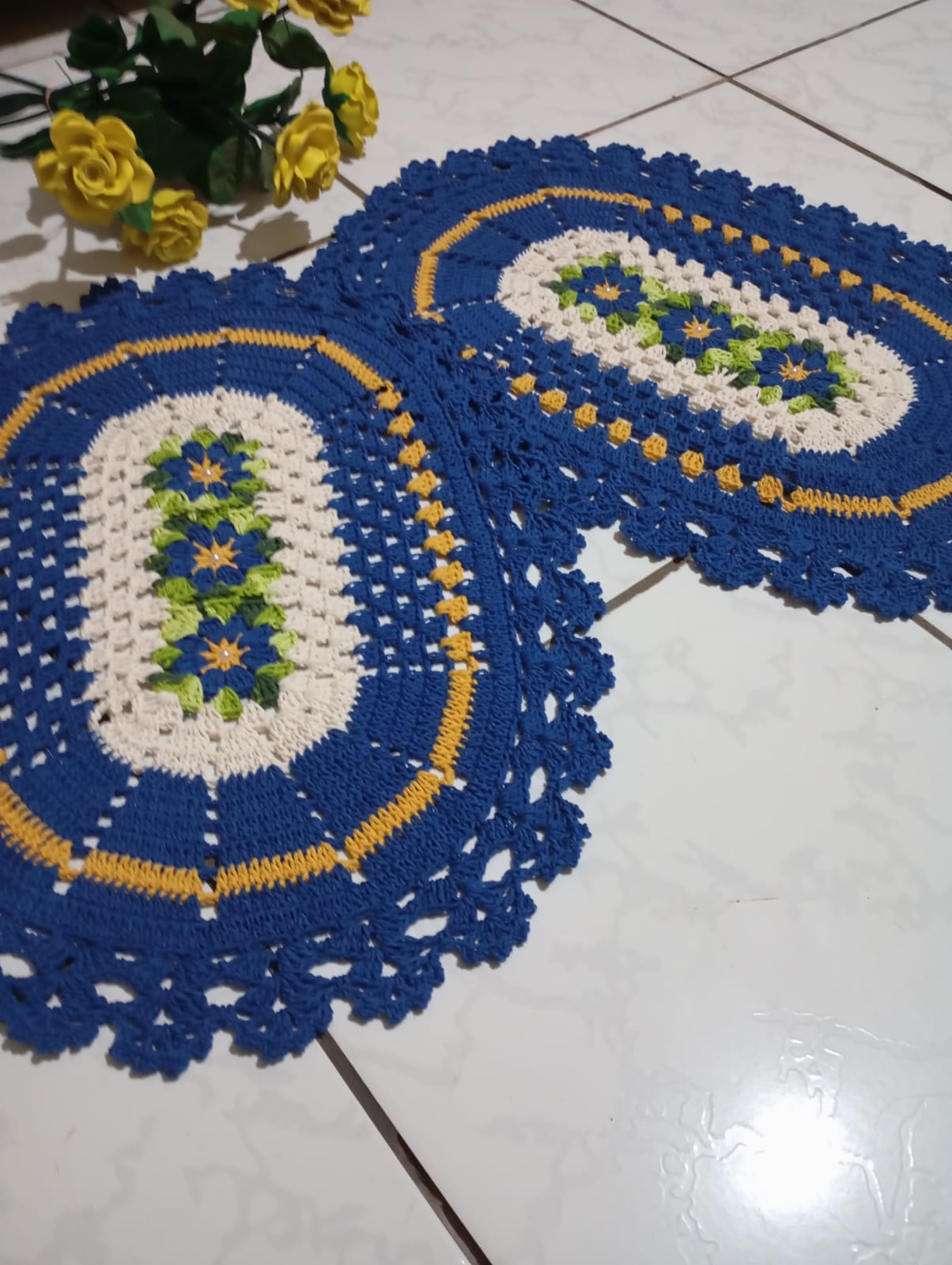 Par de tapete floral - Imagem 3